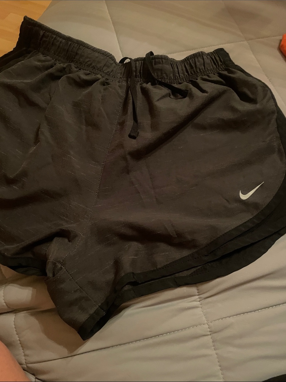 Nike Black Women's size Med Athletic Running Shorts with Reflective Swoosh